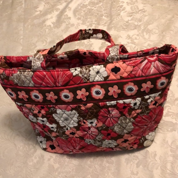 SIERRA PACIFIC CRAFTS QUILTED PURSE VIBRANT FLOWERS LINED ZIPPER CLOSING #166 - Picture 4 of 13